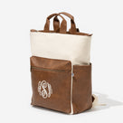 Monogrammed Commuter Backpack | Ivory