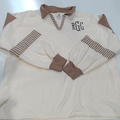 BLOOPER CLOTHING: Monogrammed Colorblock Sweatshirt