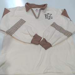 BLOOPER CLOTHING: Monogrammed Colorblock Sweatshirt