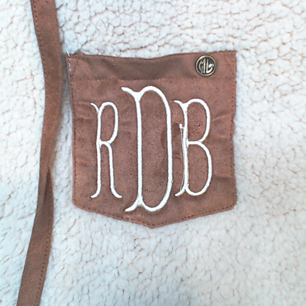 BLOOPER CLOTHING: Monogrammed Sherpa Hoodie