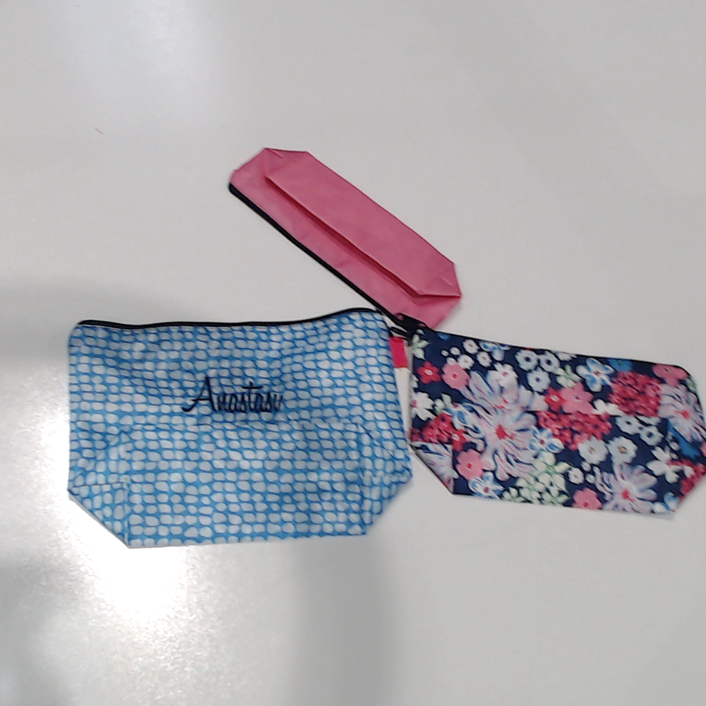 BLOOPER BAG: Monogrammed Packable Cosmetic Bags