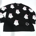 BLOOPER CLOTHING: Monogrammed Sequin Ghost Sweatshirt