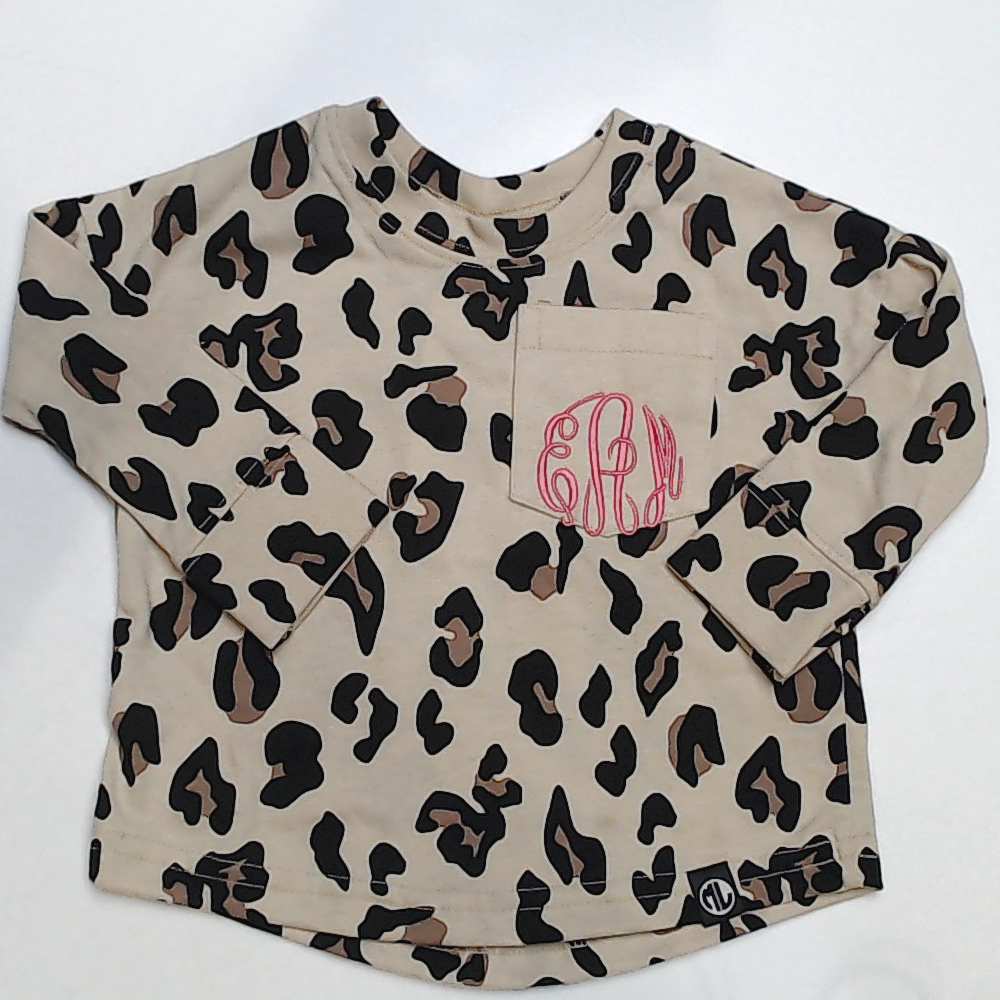 BLOOPER KIDS: Monogrammed Kids Long Sleeve Shirt
