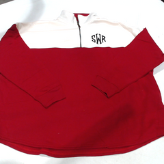 BLOOPER CLOTHING: Monogrammed Quarter Zip Sweatshirt