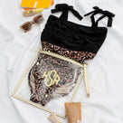 Monogrammed Swimsuit Bag | Gold