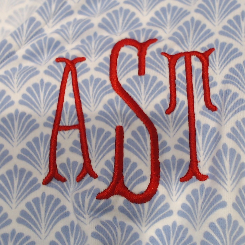 BLOOPER CLOTHING: Monogrammed Ruffle Pajamas