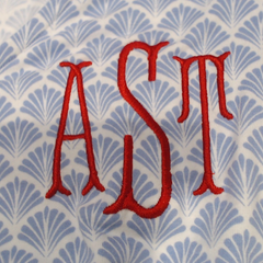 BLOOPER CLOTHING: Monogrammed Ruffle Pajamas