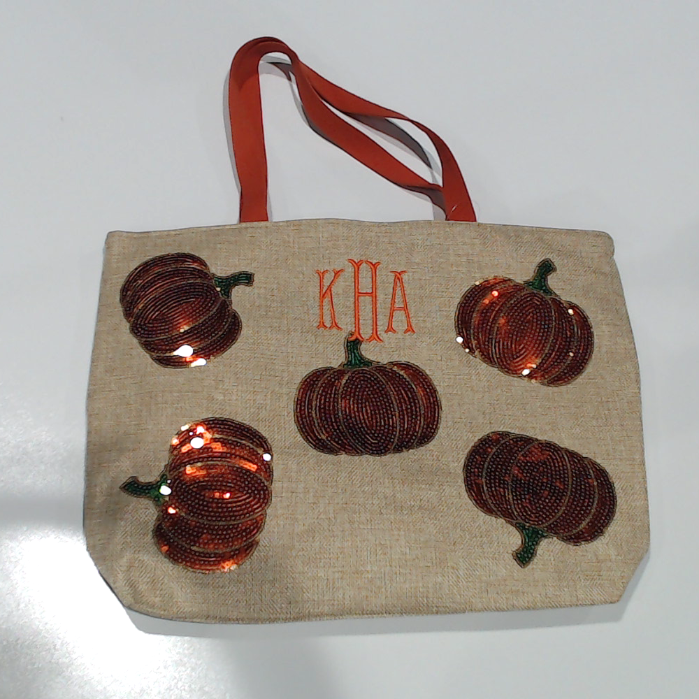 BLOOPER BAG: Monogrammed Sequin Tote Bag