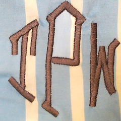BLOOPER CLOTHING: Monogrammed Ruffle Top