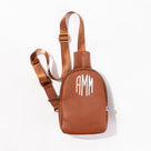 Monogrammed Sling Bag | Brown