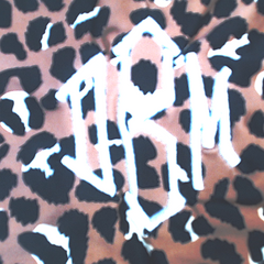 BLOOPER SWIM: Monogrammed High Neck Bikini Top