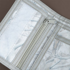 birch camo kids wallet detail shot