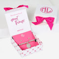 Monogrammed Jewelry Gift Set in Silver