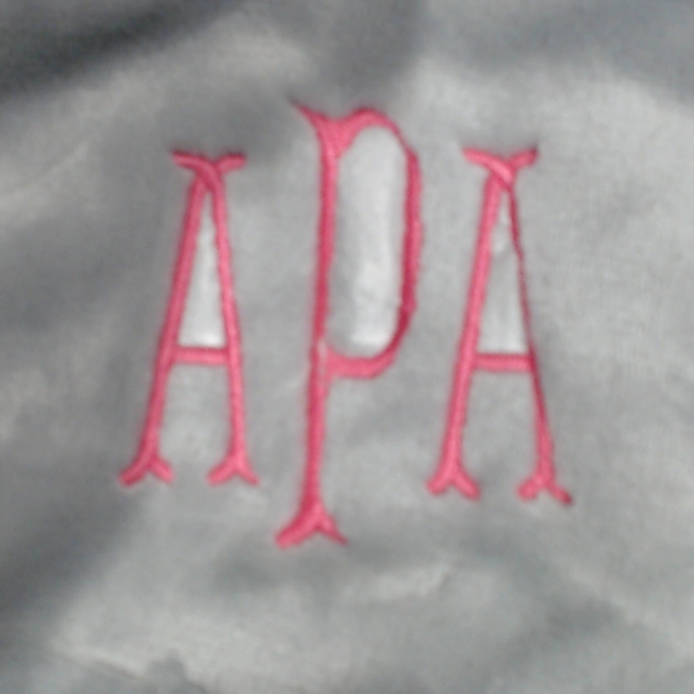 BLOOPER CLOTHING: Monogrammed Full Length Plush Robe