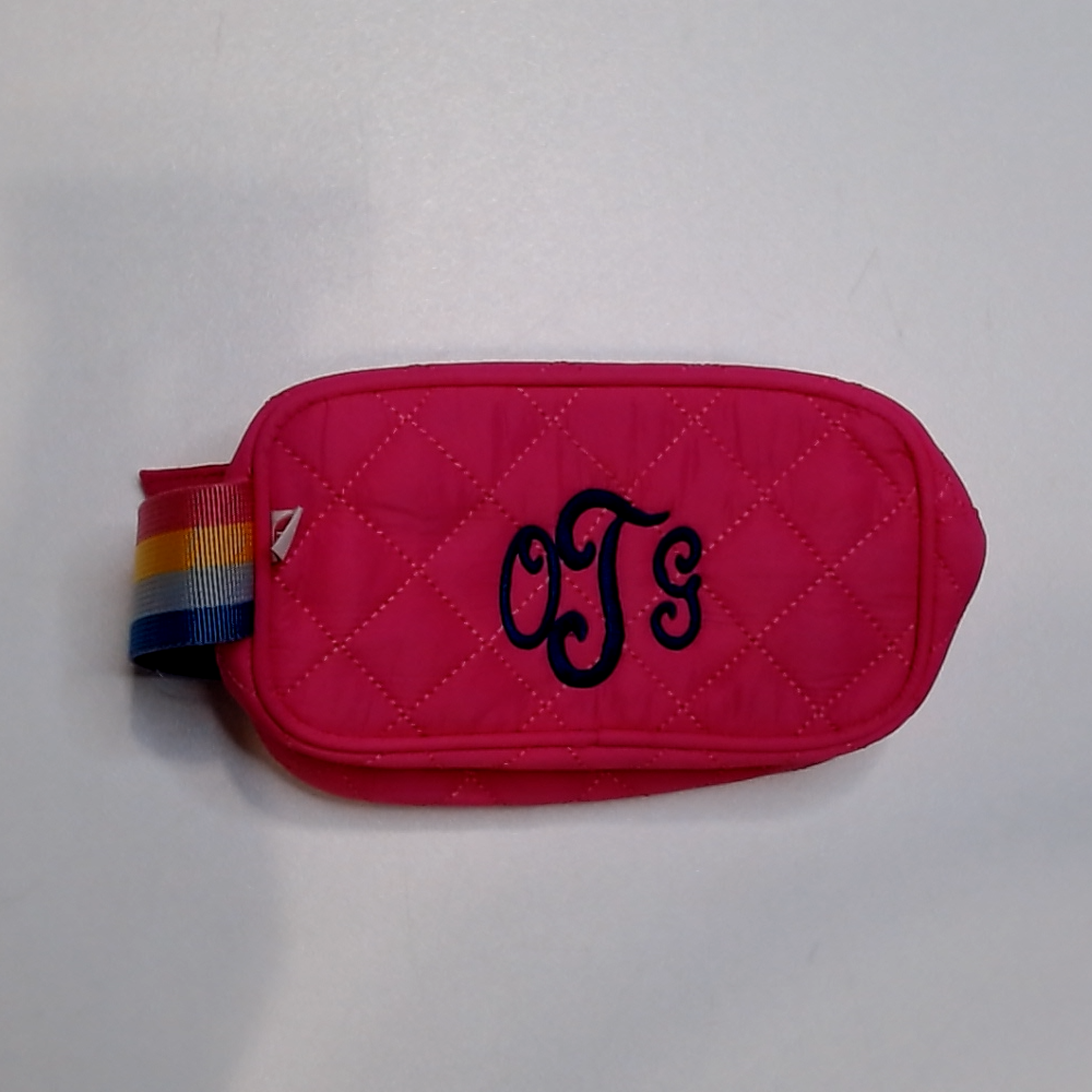 BLOOPER KIDS: Monogrammed Kids Diamond Quilted Cosmetic Case