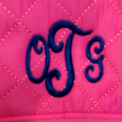 BLOOPER KIDS: Monogrammed Kids Diamond Quilted Cosmetic Case