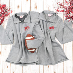matching richmond pullover sweatshirts with pom poms