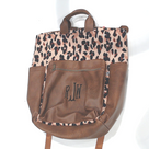 BLOOPER BAG: Monogrammed Leopard Tote Bag