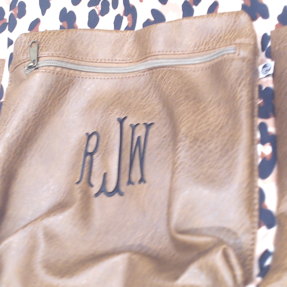 BLOOPER BAG: Monogrammed Leopard Tote Bag