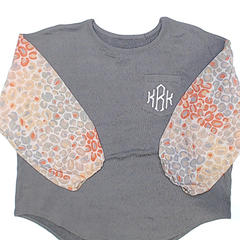 BLOOPER CLOTHING: Monogrammed Puff Sleeve Top