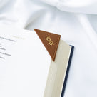 Personalized Corner Bookmark | Brown