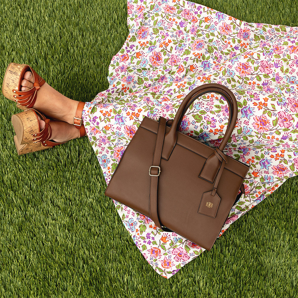Brown Sophie Handbag with Dress