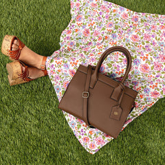 Brown Sophie Handbag with Dress