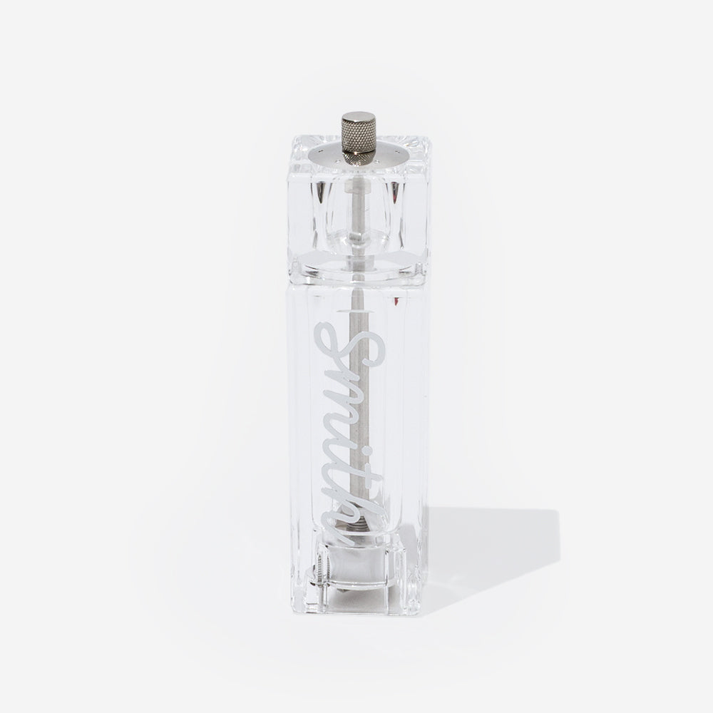 Monogrammed Dual Salt & Pepper Mill in Clear