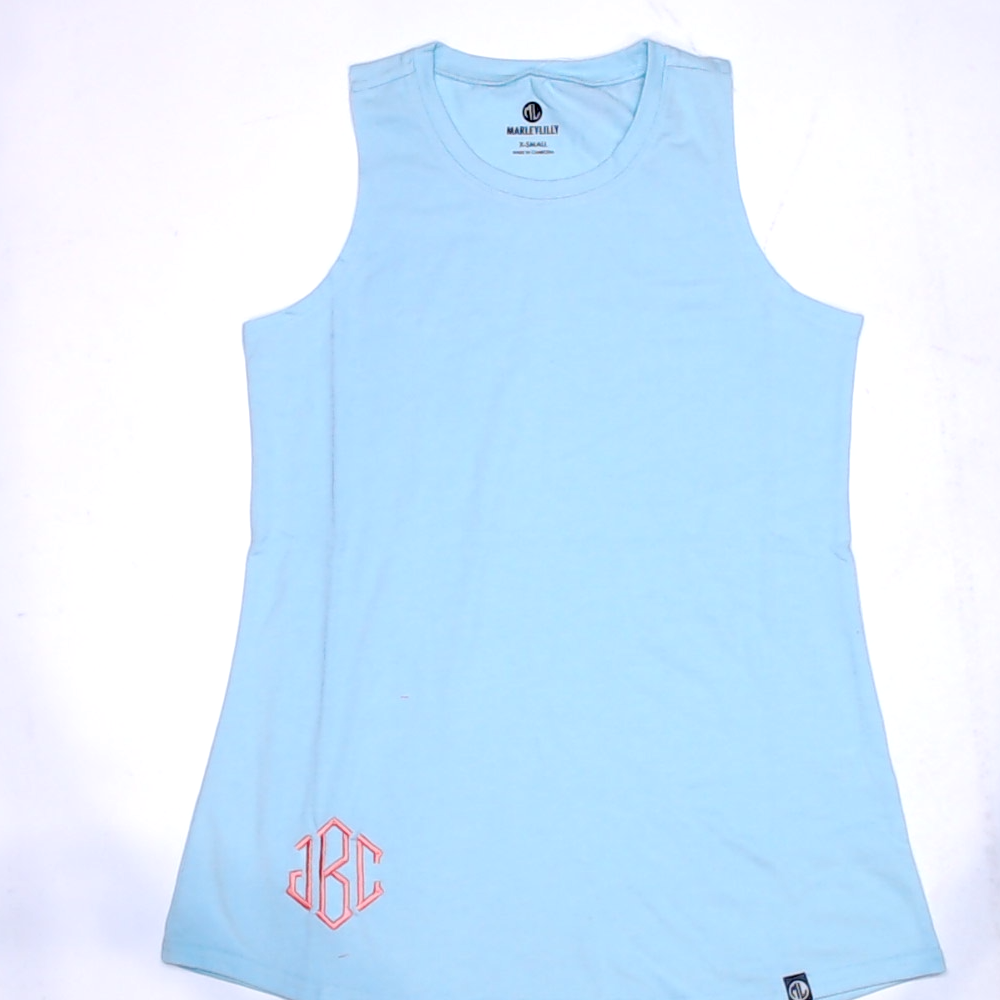 BLOOPER CLOTHING: Monogrammed Basic Tank Top