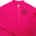 BLOOPER CLOTHING: Monogrammed Quarter Zip Pullover