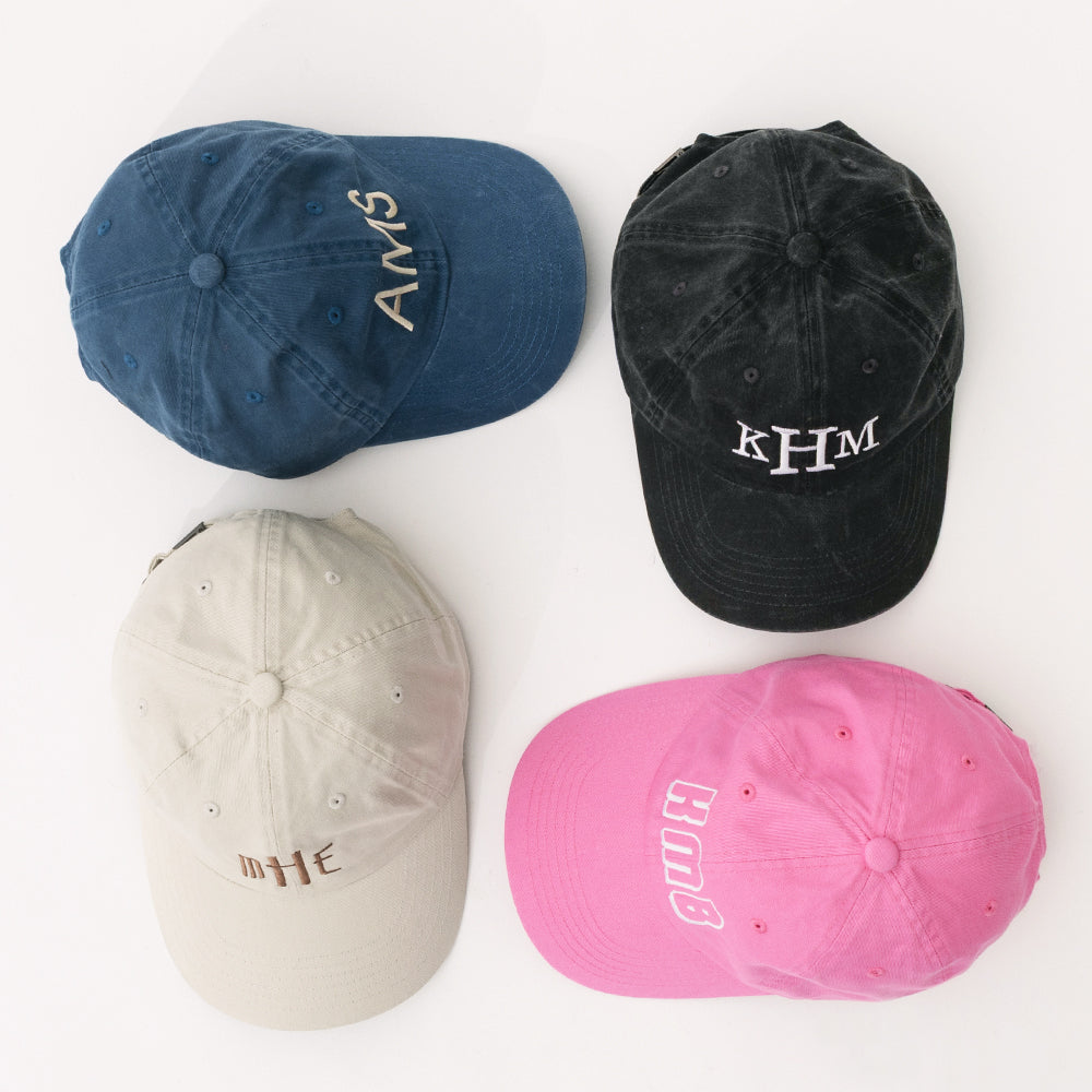 hot pink stone black and blue personalized vintage baseball hats