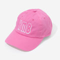 monogrammed vintage wash baseball hat in hot pink