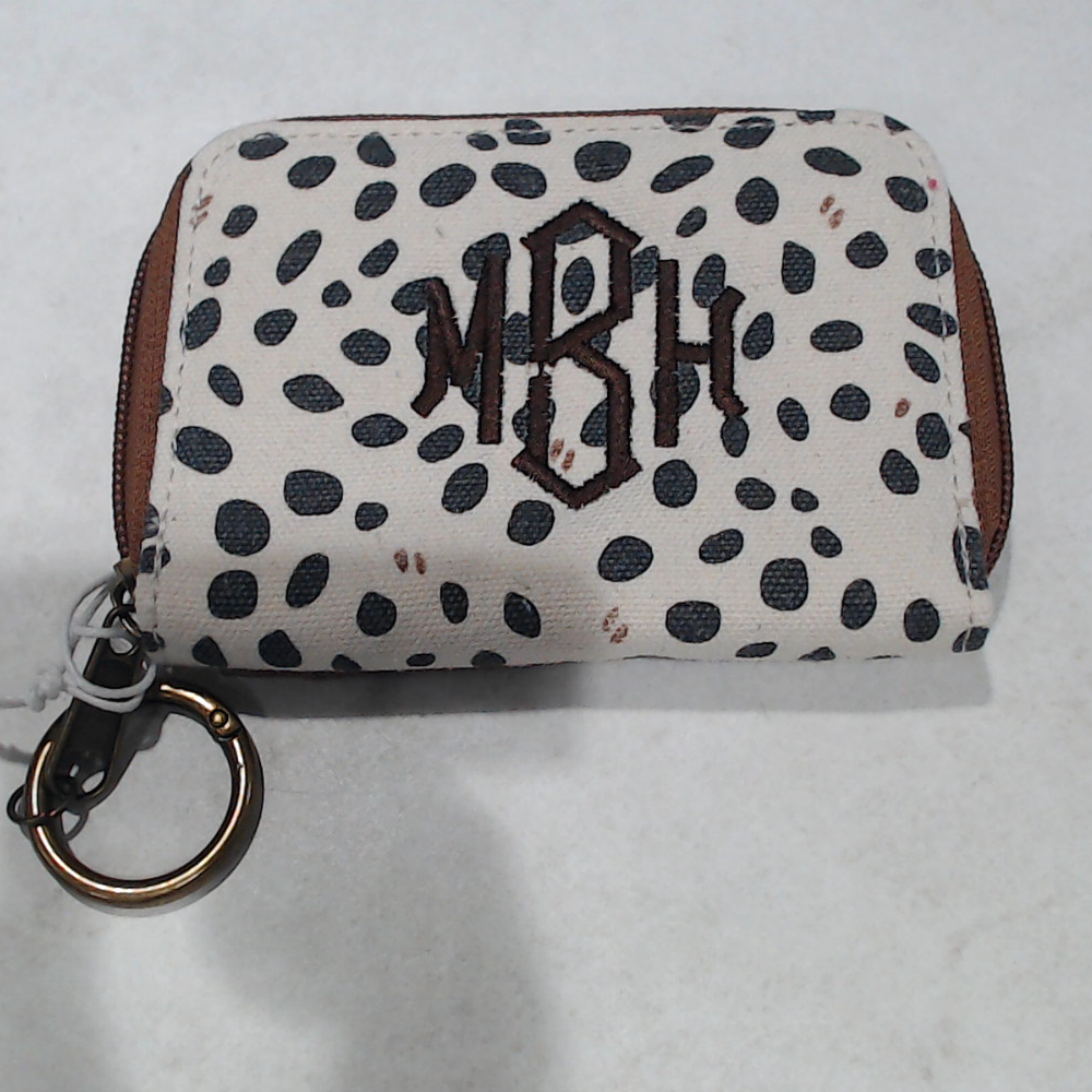 BLOOPER ACCESSORY: Monogrammed Keychain Wallet