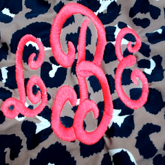 BLOOPER SWIM: Monogrammed High Neck Bikini Top