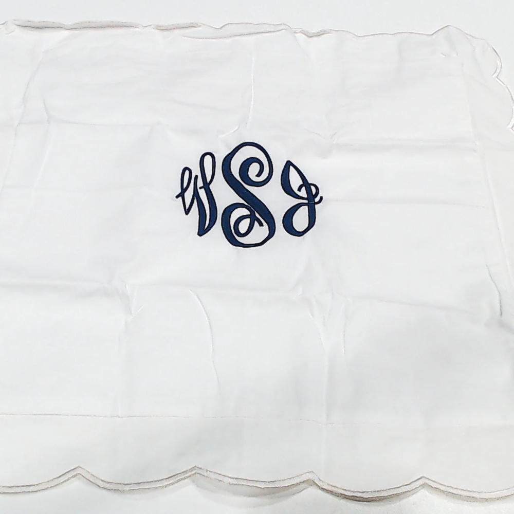 BLOOPER ACCESSORY: Monogrammed Pillow Sham