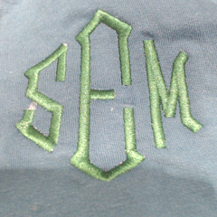BLOOPER CLOTHING: Monogrammed Sweatshirt Cardigan