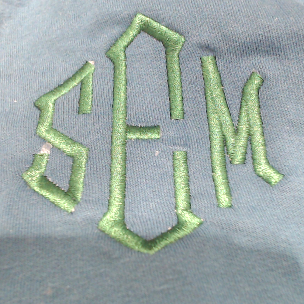 BLOOPER CLOTHING: Monogrammed Sweatshirt Cardigan