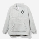 Monogrammed Sherpa Pullover | Gray
