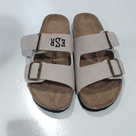 BLOOPER SHOES: Monogrammed Double Strap Sandals