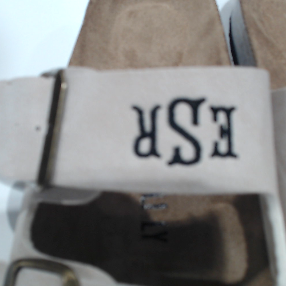 BLOOPER SHOES: Monogrammed Double Strap Sandals