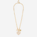 Monogrammed Heart Charm Necklace