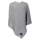 West Virginia Mountaineers Poncho | Heather Gray