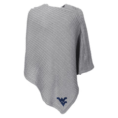 west virginia poncho - heathered gray