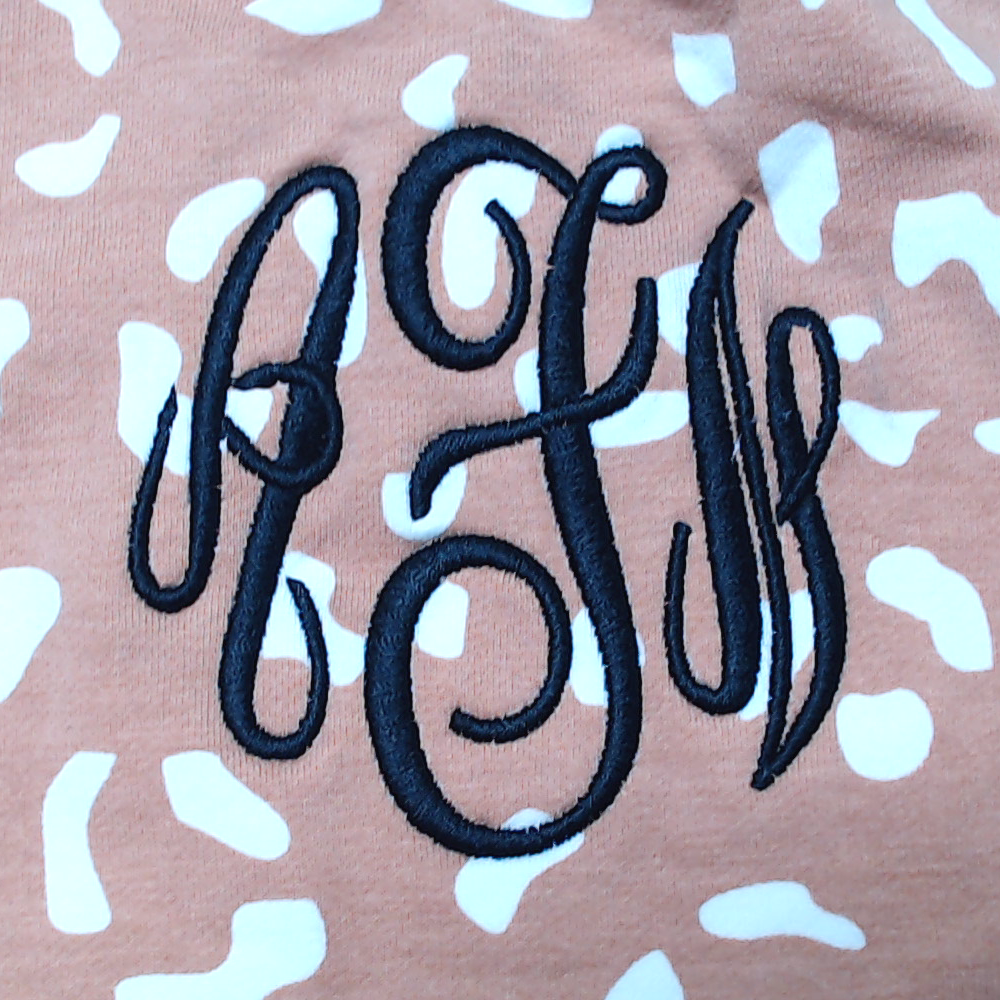 BLOOPER KIDS: Monogrammed Kids Striped Sleeve Dress