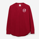Monogrammed Waffle Shirt | Crimson