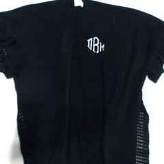 BLOOPER CLOTHING: Monogrammed Poncho Cardigan