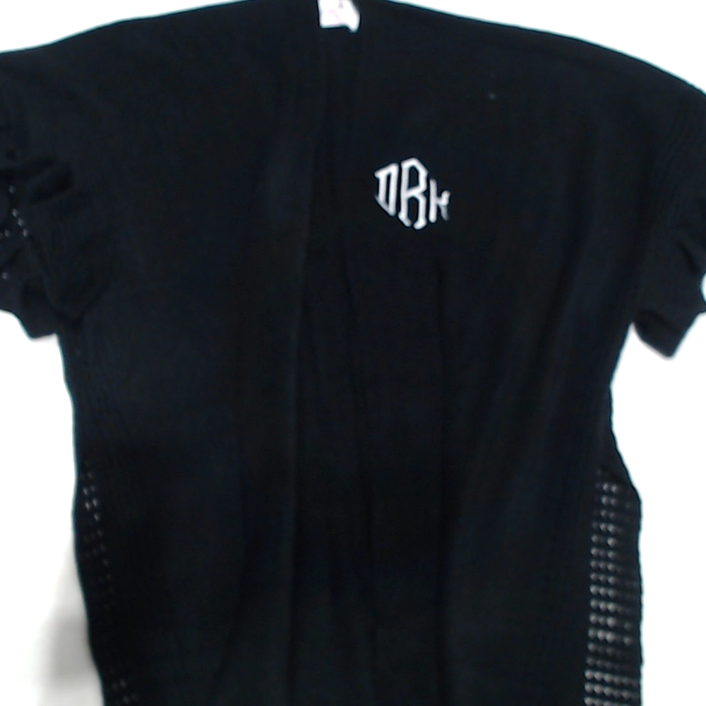 BLOOPER CLOTHING: Monogrammed Poncho Cardigan