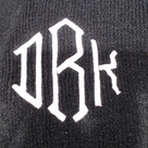 BLOOPER CLOTHING: Monogrammed Poncho Cardigan