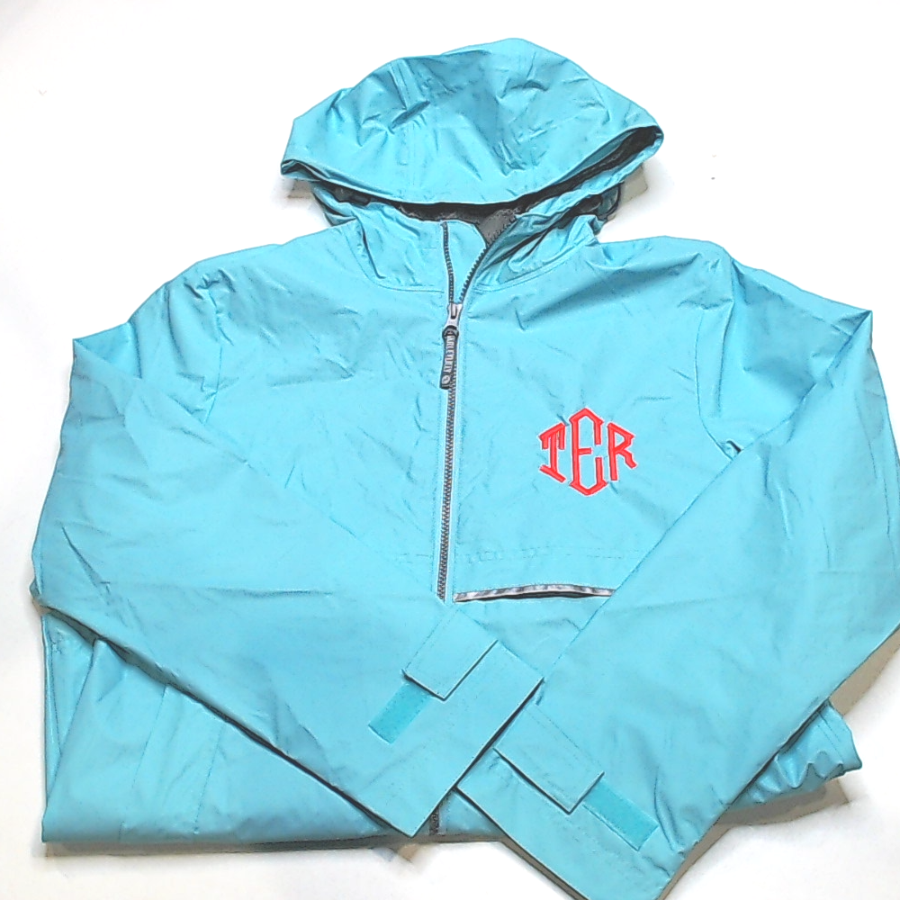 BLOOPER CLOTHING: Monogrammed New England Rain Jacket