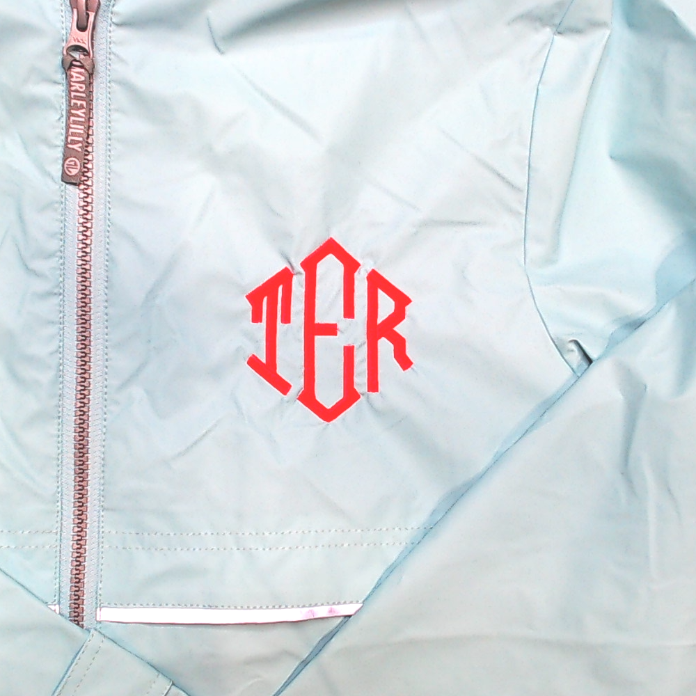 BLOOPER CLOTHING: Monogrammed New England Rain Jacket